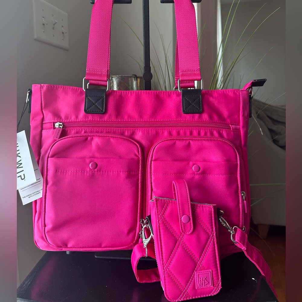 2 NWT Bags IHKWIP Cargo Catchall Tote + Call Me Later Cell Phone Crossbody - Picture 1 of 16